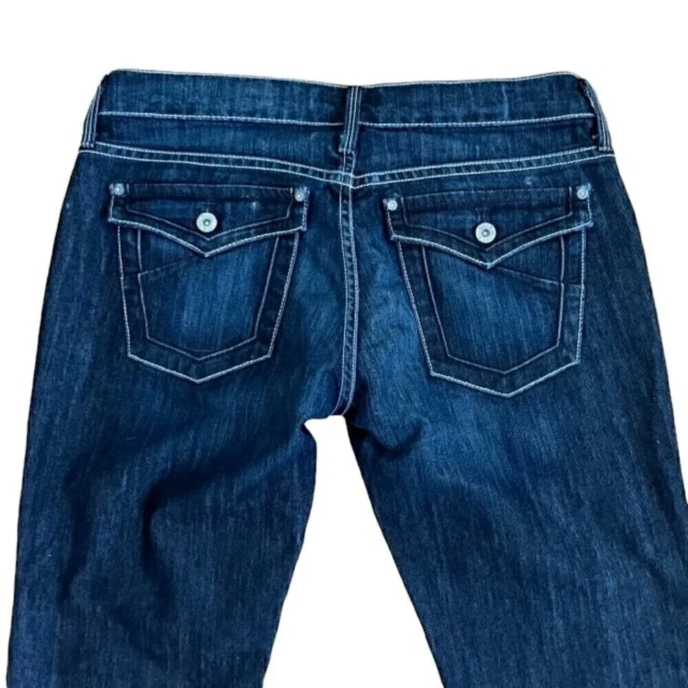 James Jeans Mid Rise Boot Cut Dry Aged Denim Size 31